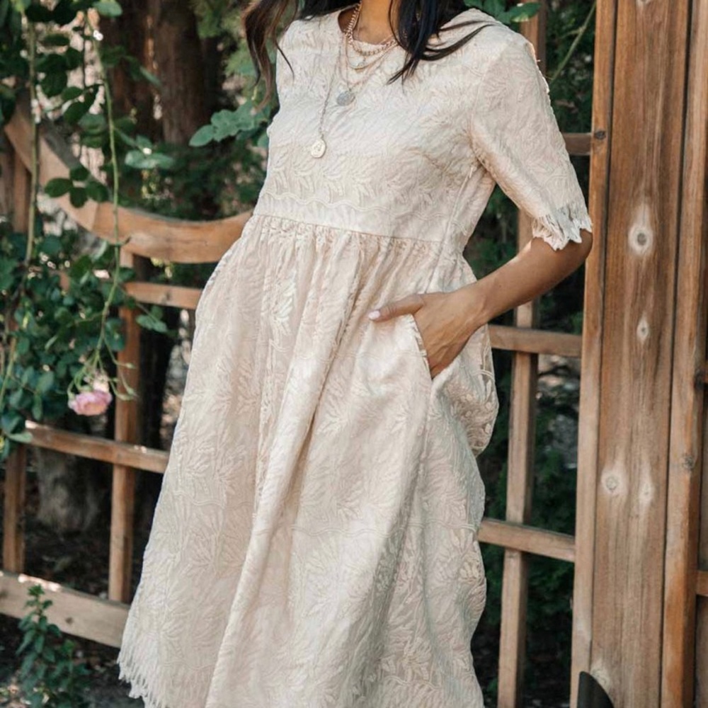 NWT Bohme lace babydoll dress